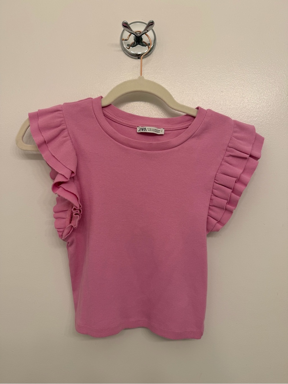 Zara Ruffle Sleeve Top